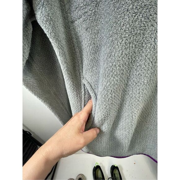 Patagonia Re-Tool Snap T Fleece Gray Purple Pullover Size S - Picture 5 of 10